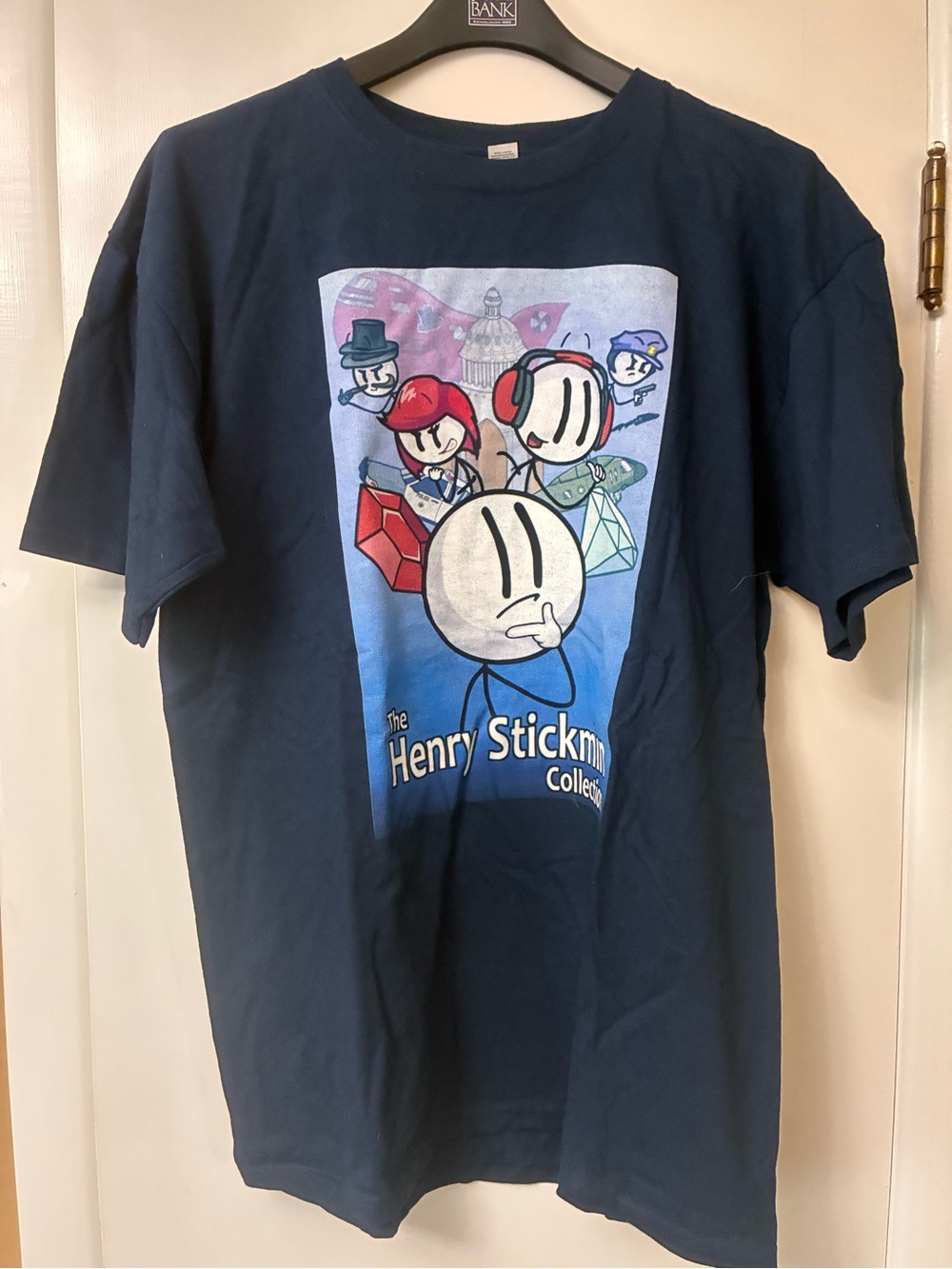 Henry Stickmin Navy Graphic Short Sleeve Tee